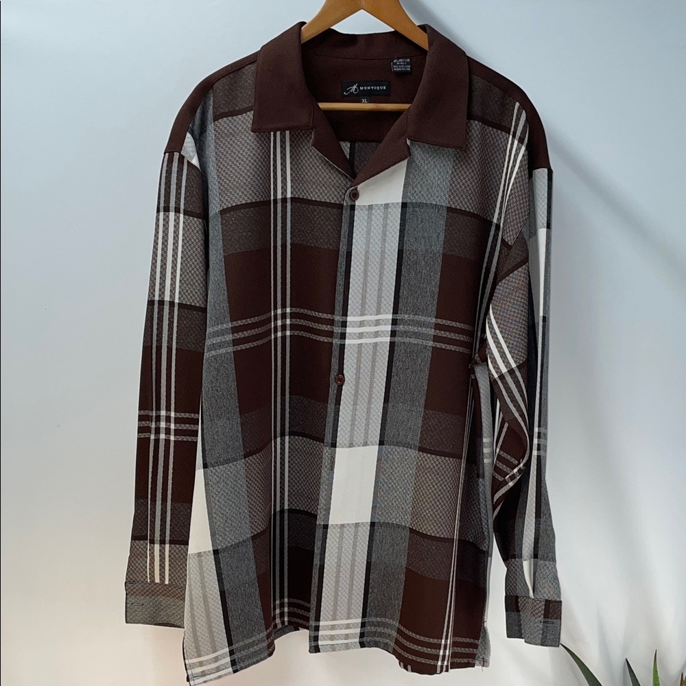 MONTIQUE MENS CASUAL LONG SLEEVE DRESS SHIRT FTL-02-041